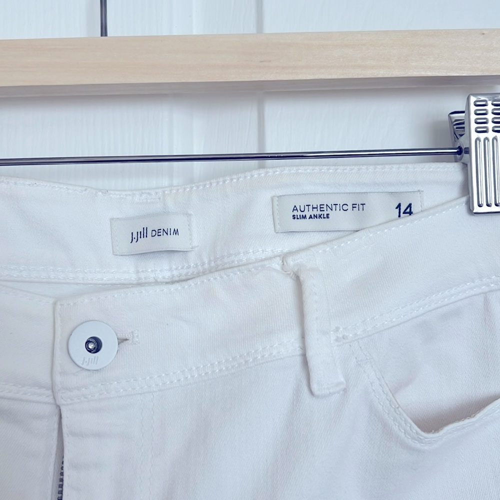 J Jill White Denim Jeans